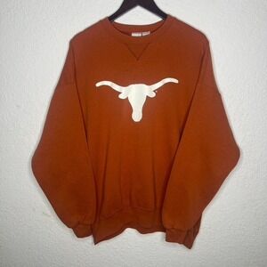 Vintage 90s Texas Longhorns The University of Texas Orange Crewneck Sweatshirt